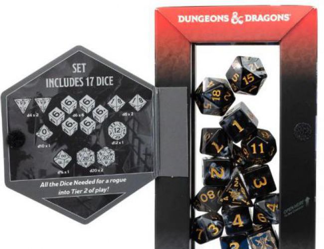 DND ADVENTURE DICE: ROGUE BLACK GOLD