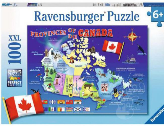 MAP OF CANADA 100PCS