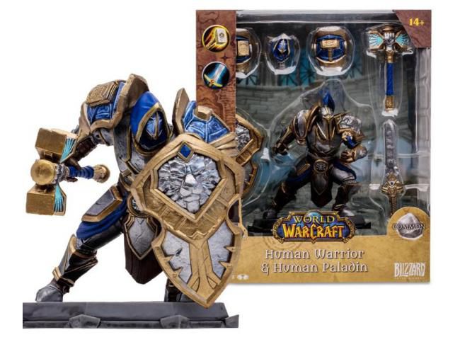 WORLD OF WARCRAFT 6IN WV1 - HUMAN PALADIN / WARRIOR