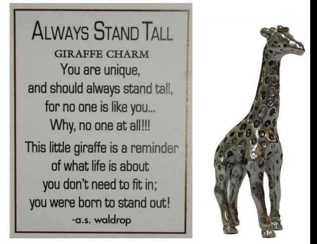 ALWAYS STAND TALL GIRAFFE CHARM