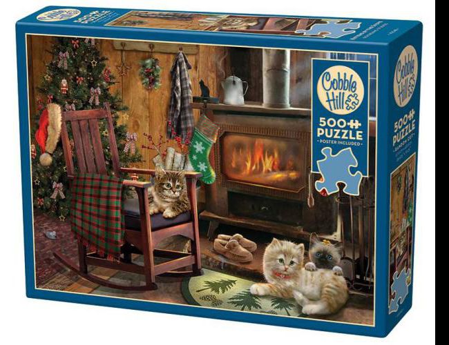 COBBLE HILL 500 PCS KITTENS BY THE STOVE