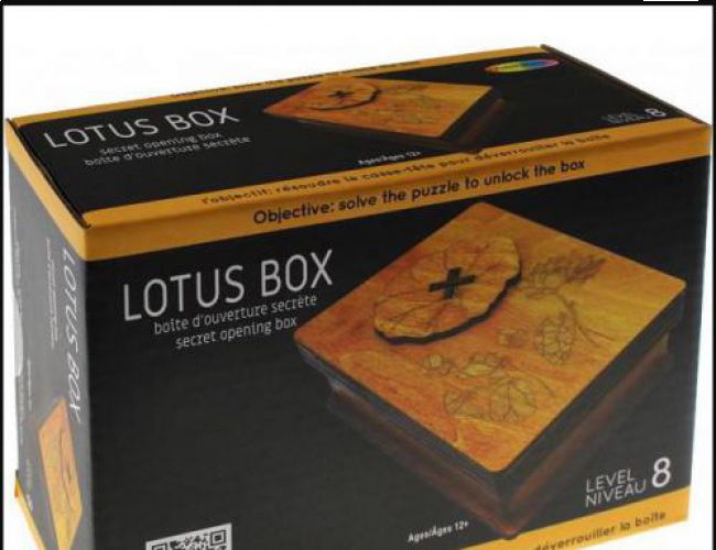 LOTUS WOODEN PUZZLE BOX