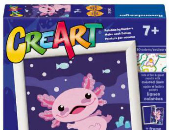 CREART - PAINT BY NUMBERS AXOLOTYL