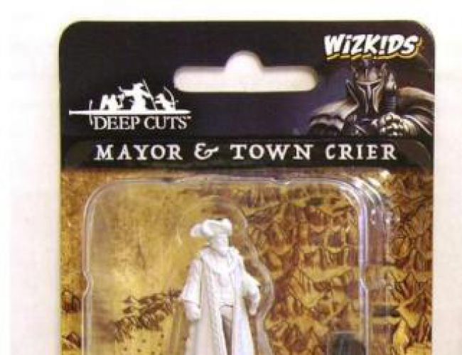 WIZKIDS UNPAINTED MINIS: MAYOR & TOWN CRIER