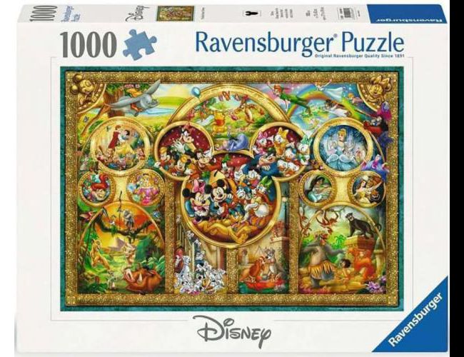 RAVENSBURGER 1000 PCS PUZZLE - THE BEST DISNEY THEMES
