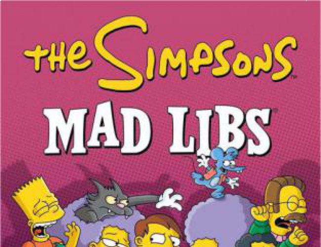 THE SIMPSONS MAD LIBS