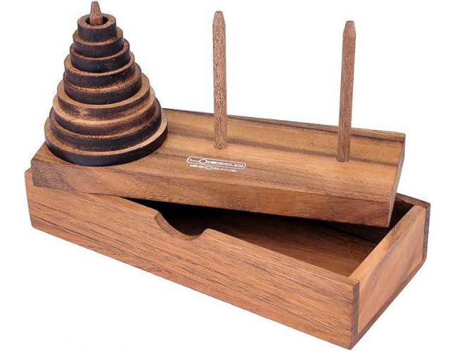 TOWER OF HANOI - WOODEN PUZZLE