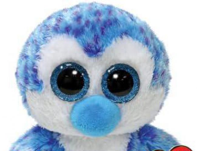 TY BEANIE BOOS - TONY BLUE PENGUIN