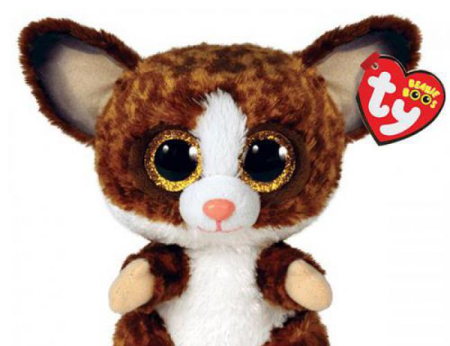 TY BEANIE BOOS - BINKY BROWN BUSH BABY - MEDIUM