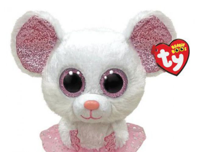 TY BEANIE BOOS NINA MOUSE BALLERINA