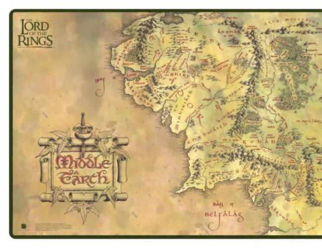 UG PLAYMAT LORD OF THE RINGS: PLACES OF MIDDLE-EARTH