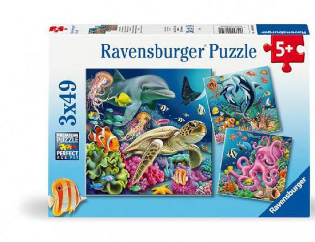 UNDERWATER SPLENDOR 3X49 PCS PUZZLES