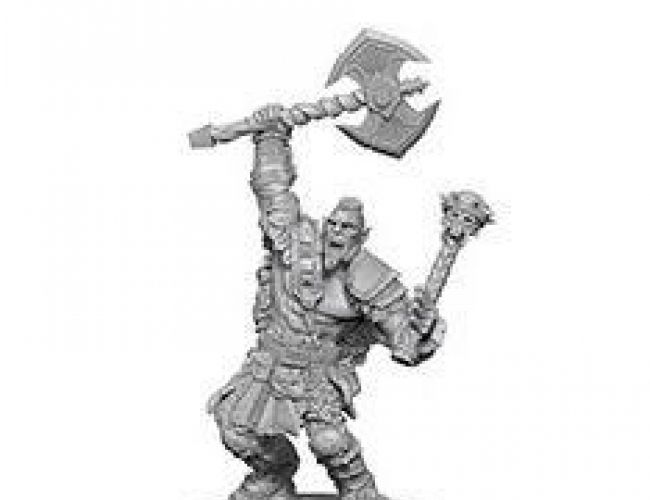 UNPAINTED MINIS: BARBARIAN HALF-ORC MALE