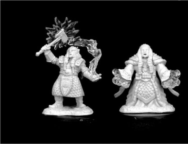 UNPAINTED MINIS: DWARF FEMALE CLERIC