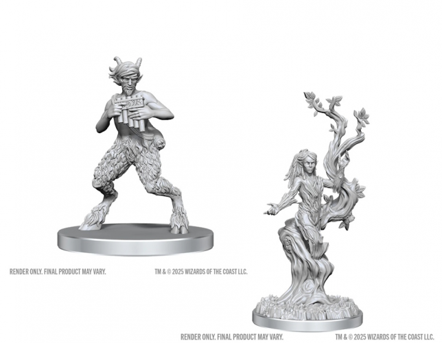 UNPAINTED MINIS: SATYR & DRYAD