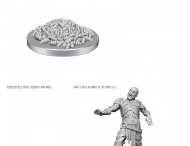 UNPAINTED MINIS: SWARM OF ROT GRUBS & ROT GRUB VICTIM