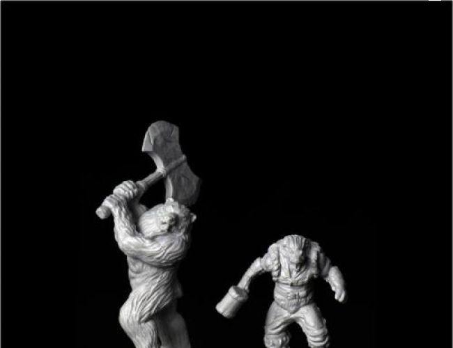 UNPAINTED MINIS: WEREBOAR & WEARBEAR