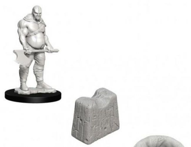 WIZKIDS UNPAINTED MINI WV6 EXECUTIONER & CHOPPING BLOCK