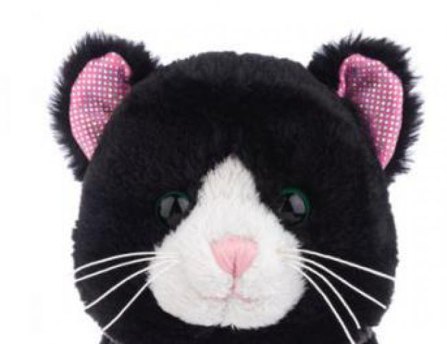 WEBKINZ BLACK AND WHITE CAT
