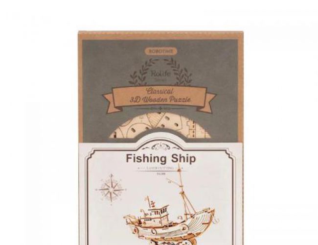 WOODEN PUZZLE: FISHING SHIP
