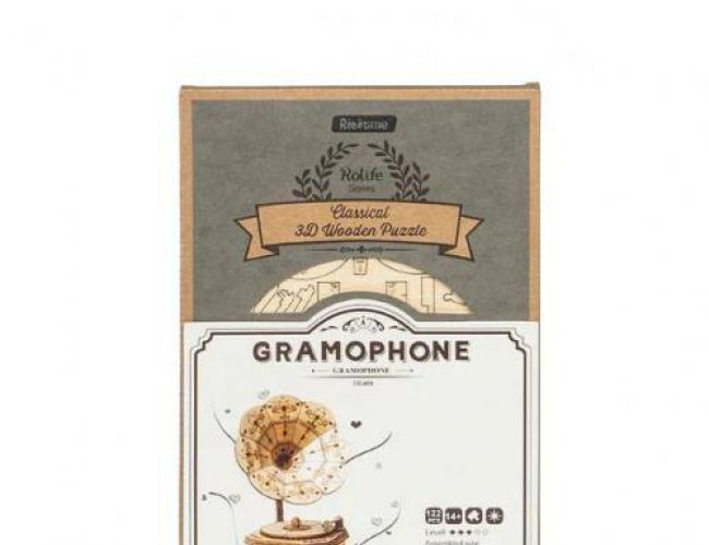 WOODEN PUZZLE: GRAMOPHONE