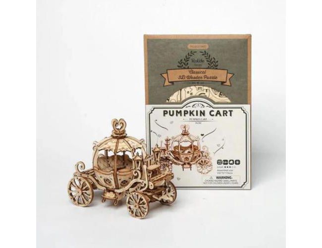 WOODEN PUZZLE: PUMPKIN CART