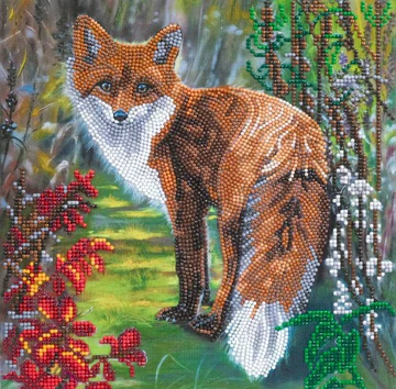 CRYSTAL ART KIT (MED) -AUTUMN FOX