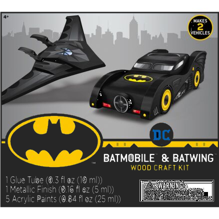 BATMAN 2 PACK WOOD PAINT SET