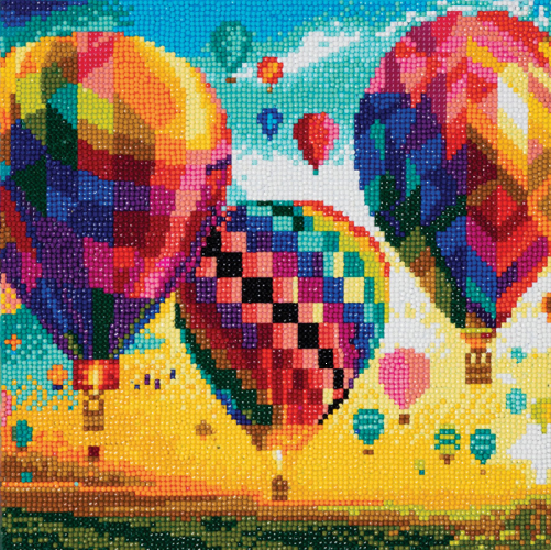 CRYSTAL ART Kit - HOT AIR BALLOON