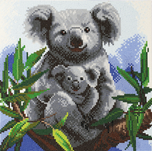 CRYSTAL ART Kit - CUDDLY KOALAS