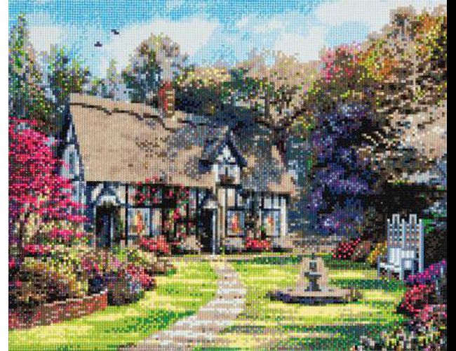 CRYSTAL ART KIT COUNTRY COTTAGE