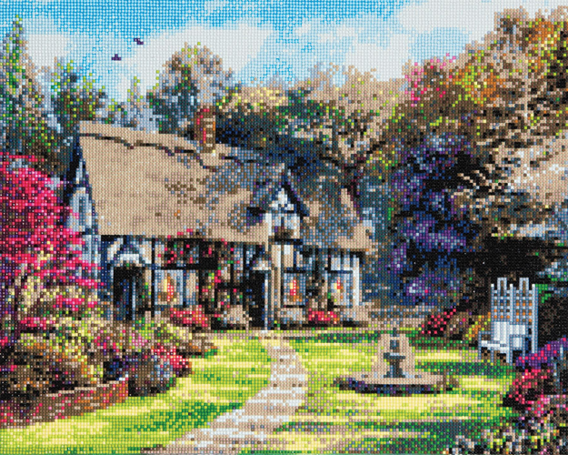 CRYSTAL ART KIT COUNTRY COTTAGE