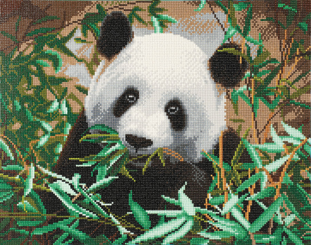 CRYSTAL ART KIT - FRIENDLY PANDA