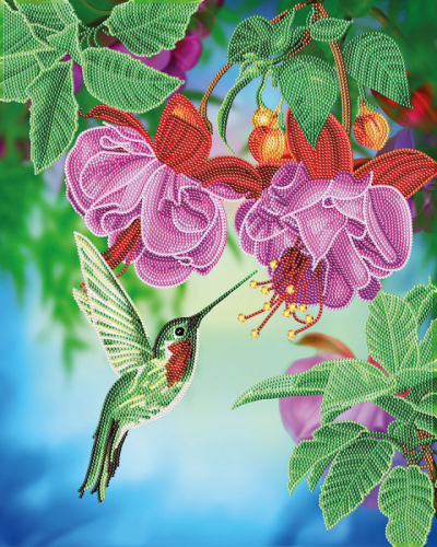 CRYSTAL ART KIT -  HUMMINGBIRD DREAMS