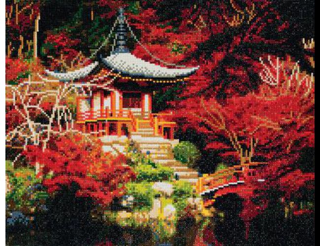 CRYSTAL ART KIT - JAPANESE TEMPLE