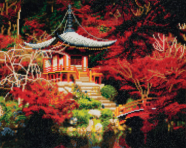 CRYSTAL ART KIT - JAPANESE TEMPLE
