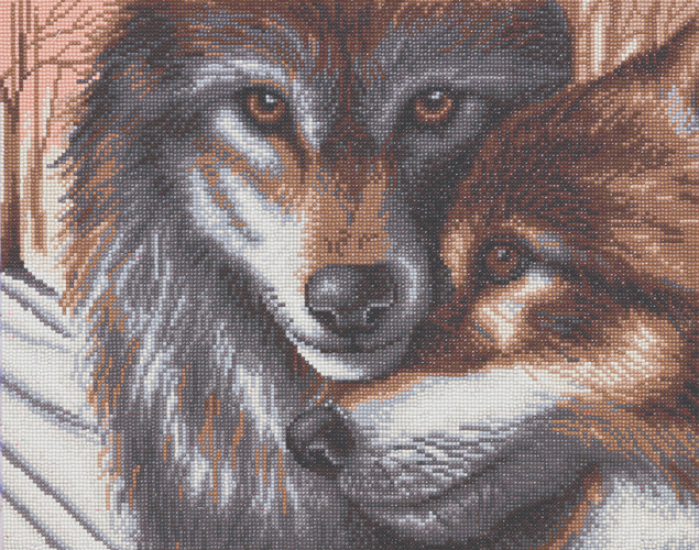 CRYSTAL ART KIT - WOLVES: A WINTERS TALE
