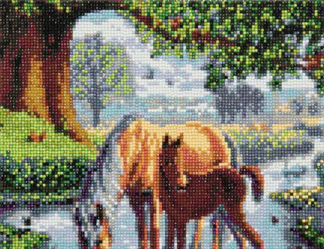 CRYSTAL ART Kit - FELL PONIES