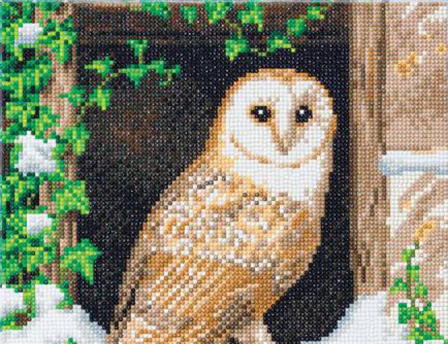 CRYSTAL ART Kit - SNOWY OWL