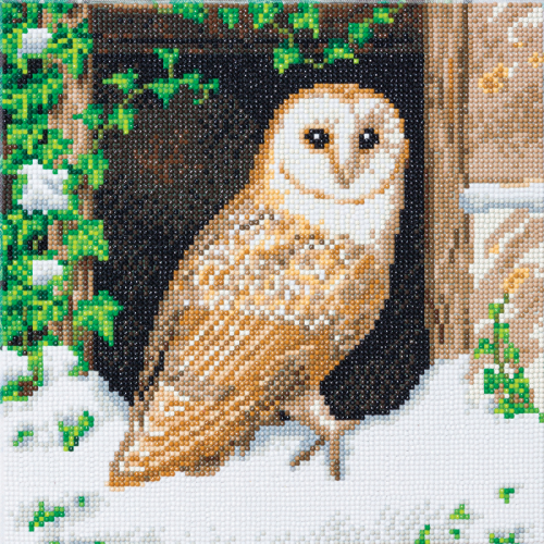 CRYSTAL ART Kit - SNOWY OWL