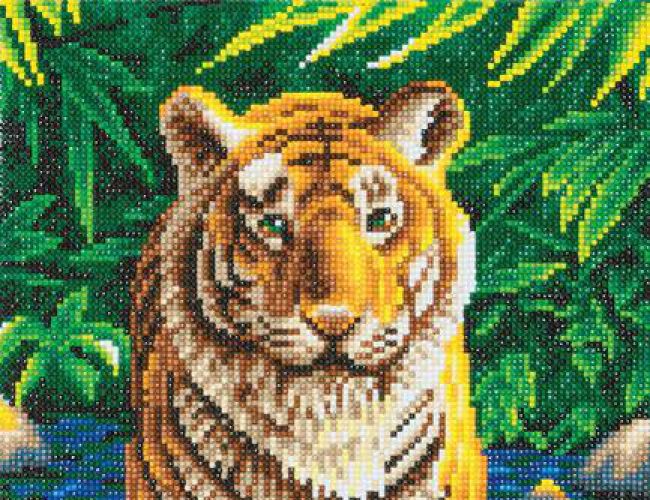 CRYSTAL ART KIT - TIGER POOL