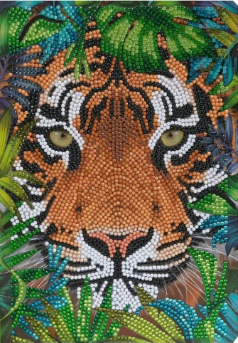 CRYSTAL ART NOTEBOOK - TIGER IN THE FOREST