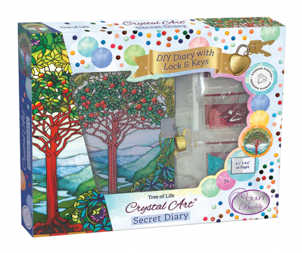 CRYSTAL ART SECRET DIARY - TREE OF LIFE