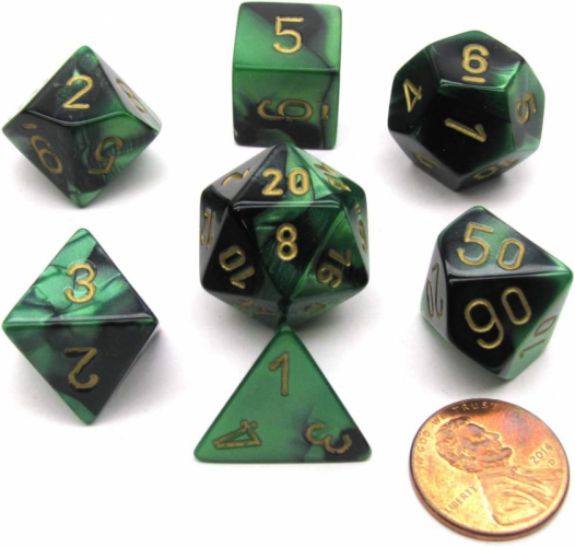 CHX 26439 GEMINI 7-DIE SET BLACK-GREEN/GOLD