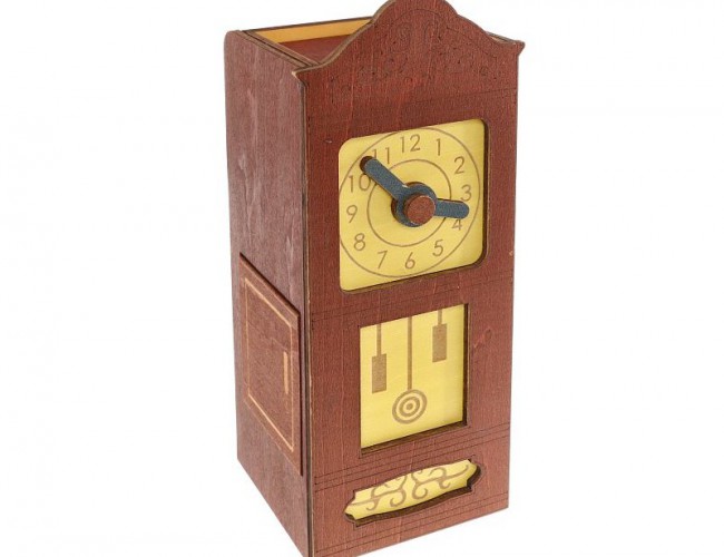 PUZZLE MASTER SECRET OPENING BOX - CLEVER CLOCK