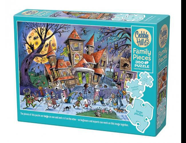 COBBLE HILL 350 PCS FAMILY PUZZLE HAUNTED HOUSE