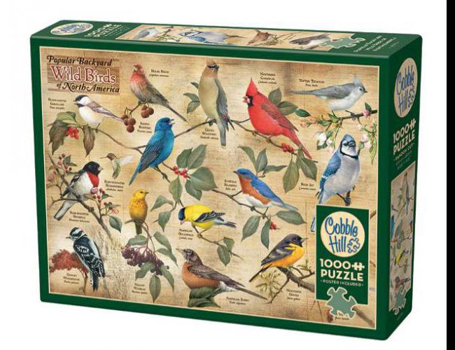 COBBLE HILL 1000 PCS POPULAR BACKYARD WILD BIRDS OF NORTH AMERICA
