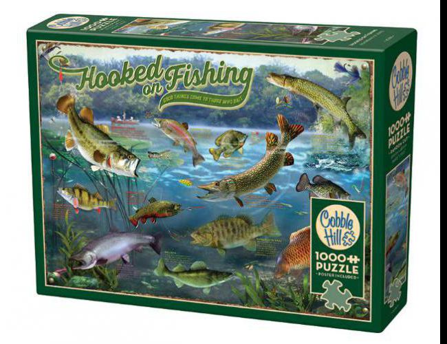 COBBLE HILL 1000 PCS HOOKED ON FISHING