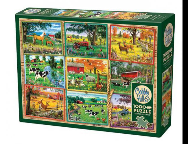COBBLE HILL 1000 PCS POSTCARDS FROM THE FARM