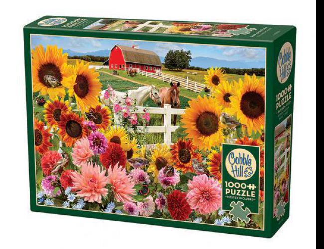 COBBLE HILL 1000 PCS SUNFLOWER FARM